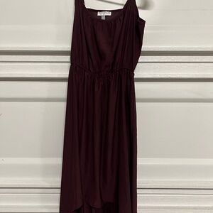 Cotton On Deep Burgundy High Low Dress